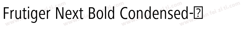 Frutiger Next Bold Condensed字体转换